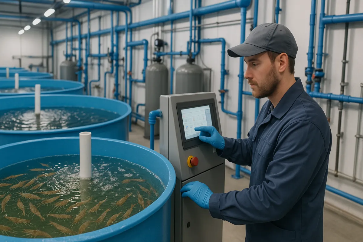 Фермы по разведению креветок в закрытых системах