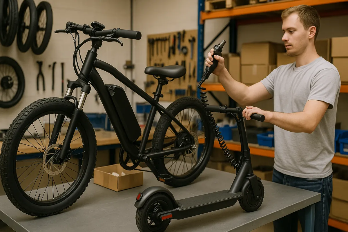 Мини производство электровелосипедов и электросамокатов. Готовый бизнес проект