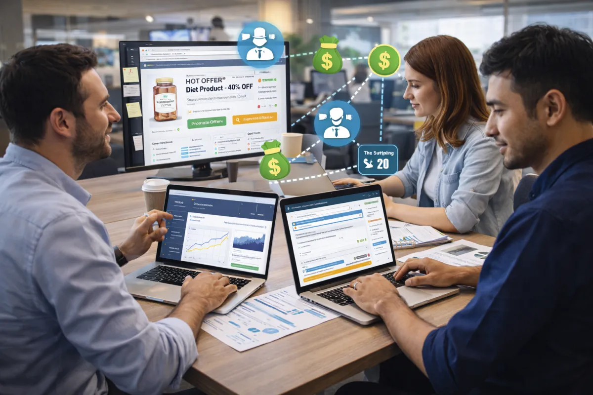 Онлайн-проект: простой партнёрский маркетплейс офферов