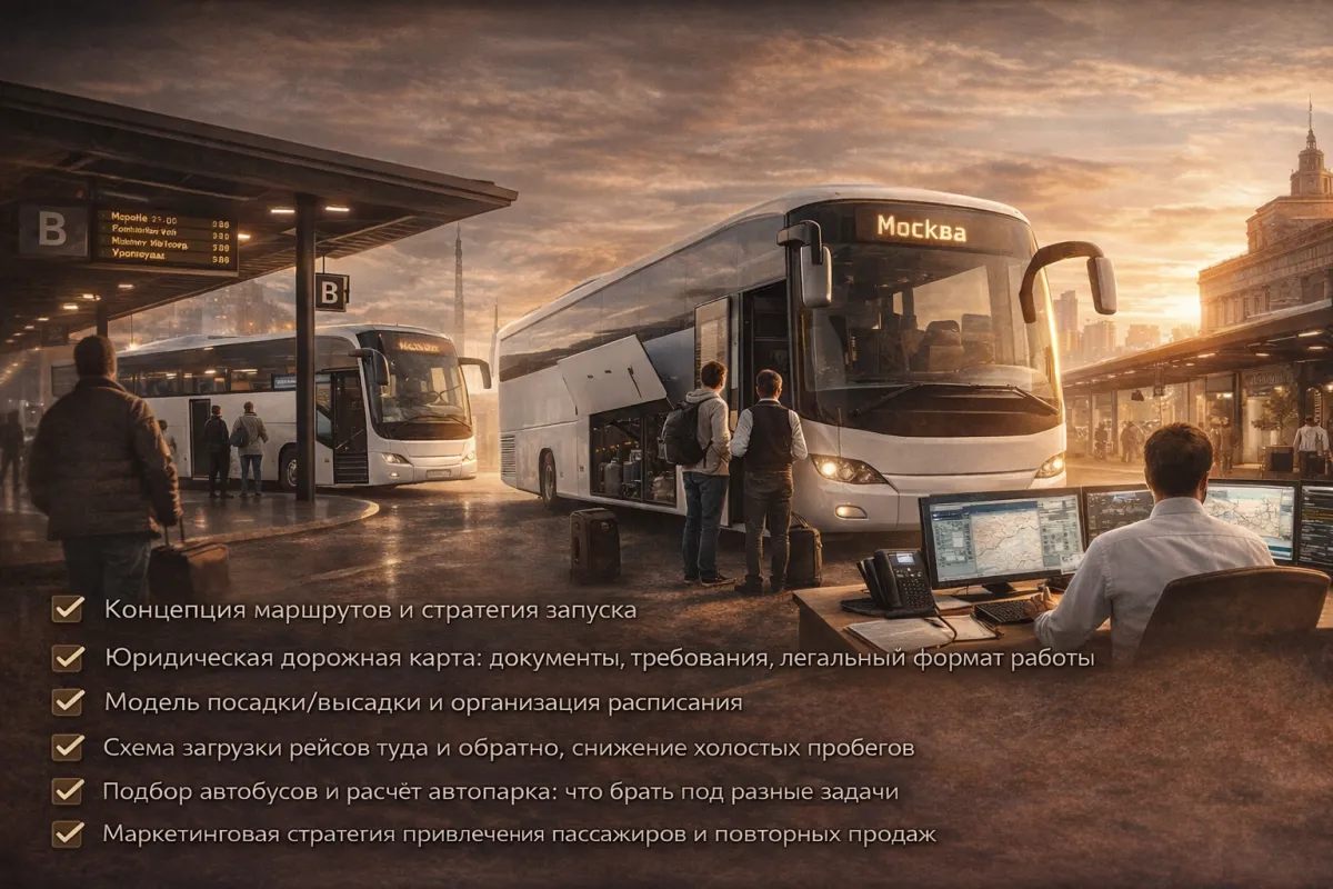 Бизнес-проект: межгородские автобусные рейсы по России (регулярные и заказные)