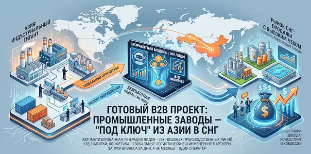 Цифровая модель импорта и запуска производственных предприятий «под ключ»