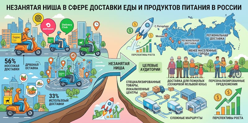 Незанятая ниша в сфере доставки еды и продуктов