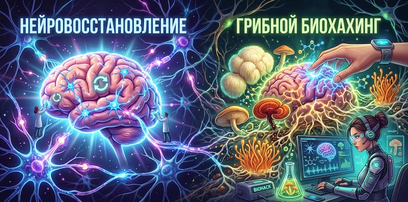 Нейровосстановление и Грибной Биохакинг
